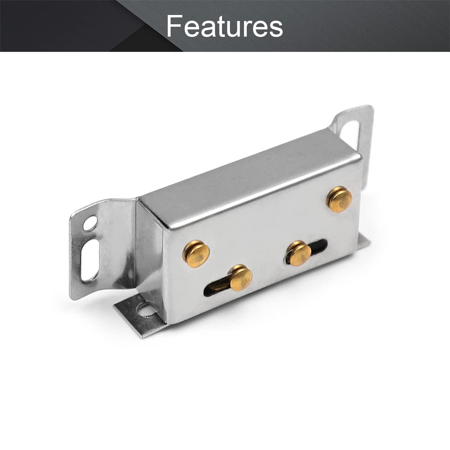 MroMax Double Roller Catch Ball Latches – 5pcs, ABS, For Cabinet Doors, Cupboards, Wardrobes