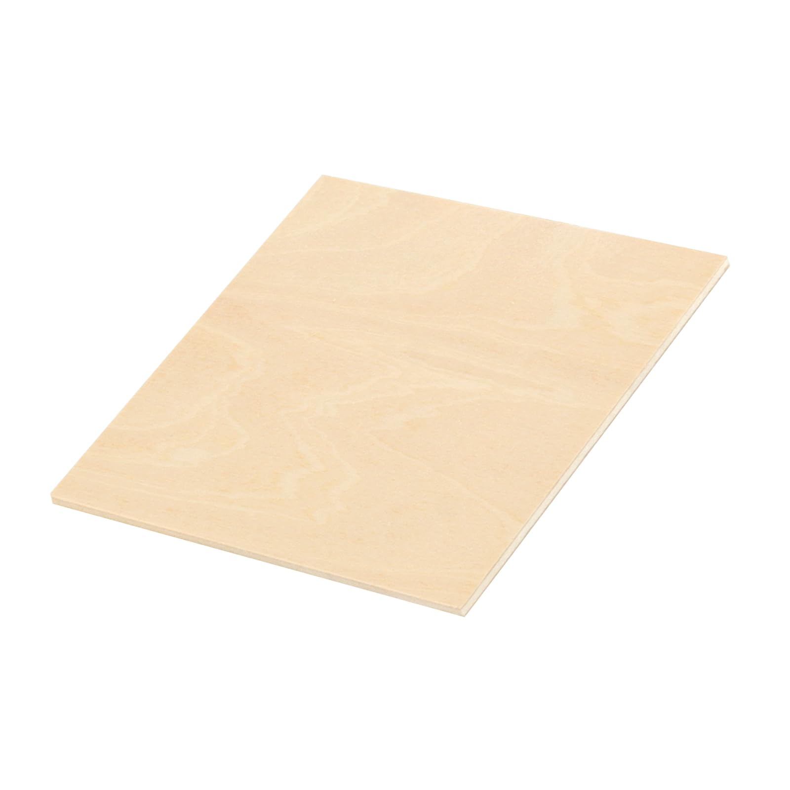 Lot de 100 feuilles carrées en tilleul de 3 mm, en contreplaqué brut, 100 x 100 mm