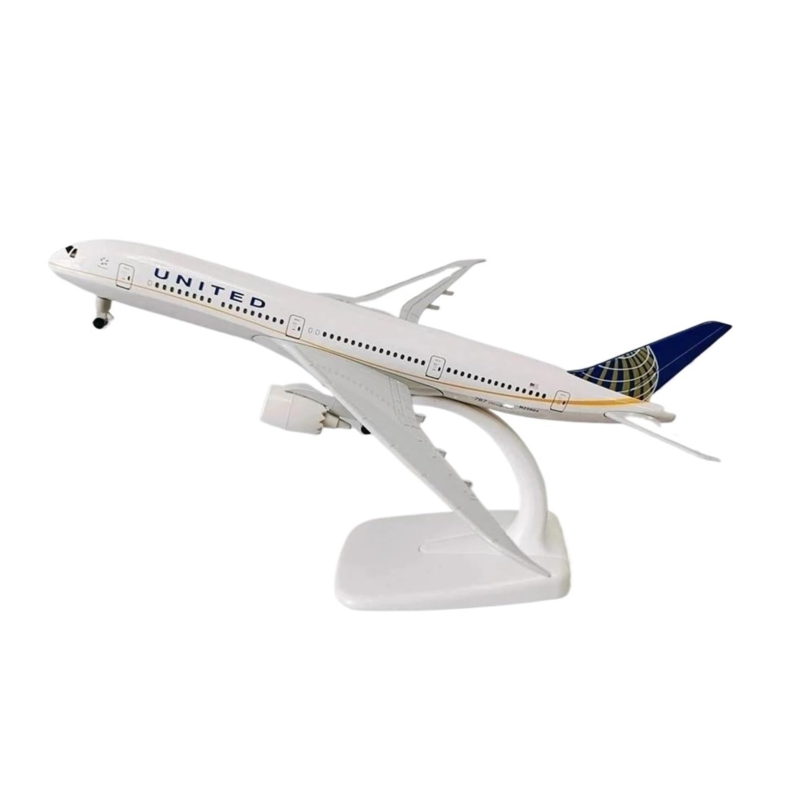 20 Centimetri per United B787 Modello di Aereo Boeing 787 Replica Mini Metallo Hobby Giocattoli Statico Ornamento Hobby Playgame Kit