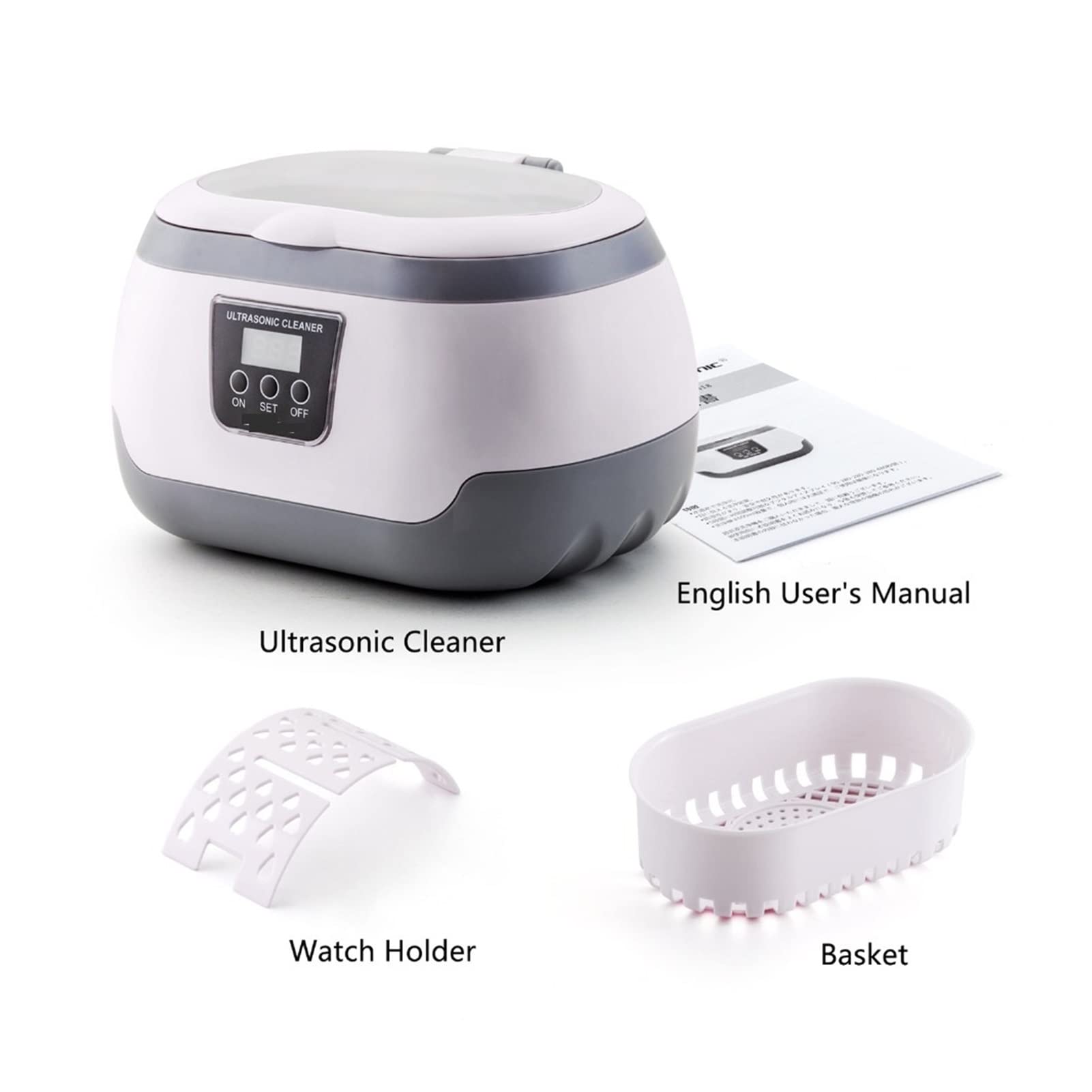 Urządzenie do czyszczenia ultradźwiękowego 60 0ml Ultradźwiękowy środek do kąpieli czyszczący Część biżuterii Szklanki Manicure Stone