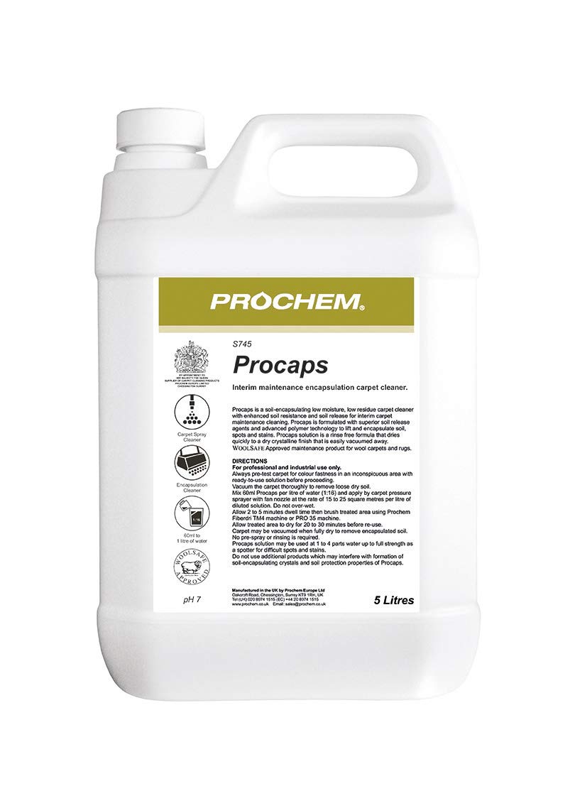 Prochem Procaps Professional Soil Encapsulating Spray Carpet Cleaning Solution
