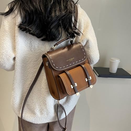 Contemporary Backpacks For Teens Premium PU Leather Daypacks Ergonomic Crossbody Bag Ergonomic Shoulder2