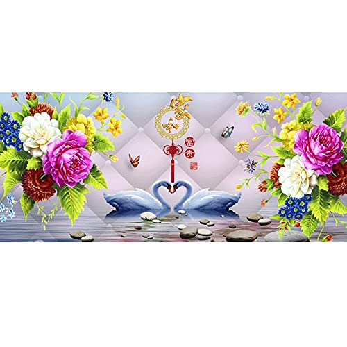 Peinture Diamant 5D DIY Grand Format Fleurs Strass Image 80x220