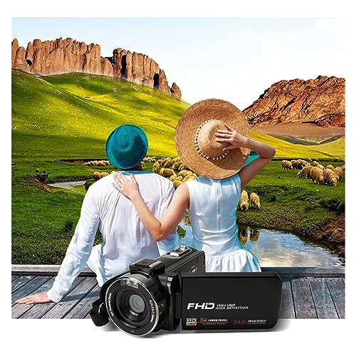 Caméra vlogging 2.7K à écran tactile rotatif et micro externe - 3