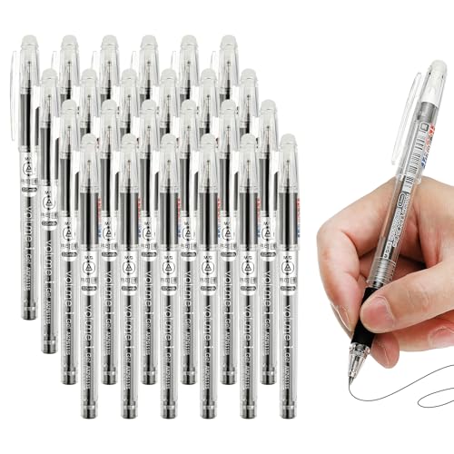 Bolígrafos de gel borrables PATIKIL 0.5mm pack 24 tinta negra