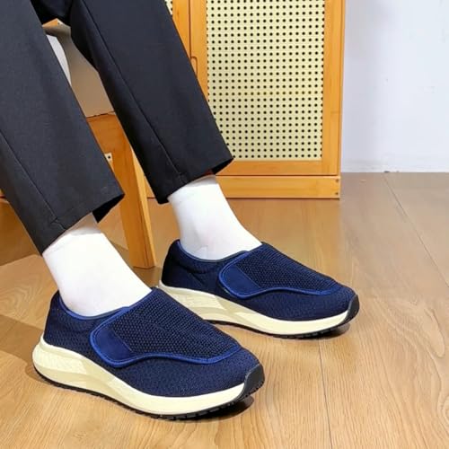 Image of Diabetic Shoes for Men and Women, Adjustable Slip-On Wide Walking Shoes for Swollen Feet, Orthopedic Foot Pain Relief, Neuropathy - EasyTop Wings