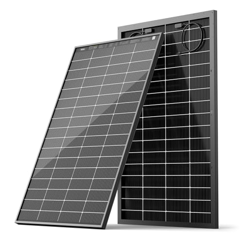 Image of HQST N-Type 16BB 200 Watt Bifacial Solar Panel, Compact & Lightweight Solar Panels with 30 Years Lifespan, up to 25.4% Efficiency, IP65 for RV, Van, Trailer, Marine, Rooftop, Farm, Off Grid