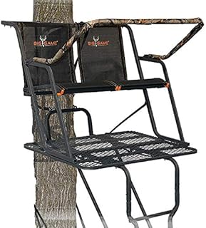 BIG GAME Spector XT 2-Person Ladder Whitetail Deer Elk Mule Above Hunting Outdoors Flex-Tek Seats 17' Tall Tree Stand