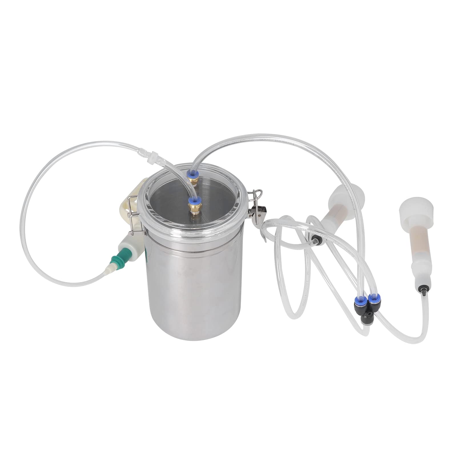 Máquina de ordeño de cabra manual, 2L Gran capacidad Máquina de ordeño manual Kit de ordeño de granja portátil para ovejas, vacas, cabra
