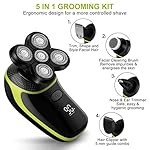 Telfun Electric Head Hair Shaver w/Travel Case, Ultimate Mens Cordless Rechargeable Wet/Dry Skull & Bald Head Waterproof…