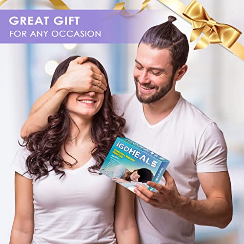 Igoheals Headache Relief Hat For Migraine, Migraine Ice Head Wrap, Migraine Relief Cap, Ice Pack Cold & Hot Therapy Eyes Mask, Comfortable & Strechable-Lavenderpurple #TOP2