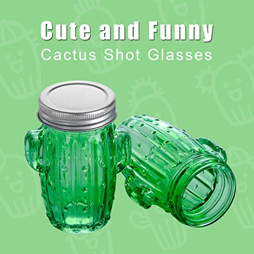 Valeways 3Oz Mason Jars Shot Glasses Sets Of 6/Cactus Shot Glasses/Cute Shot Glasses/Tequila Shots thumb #3
