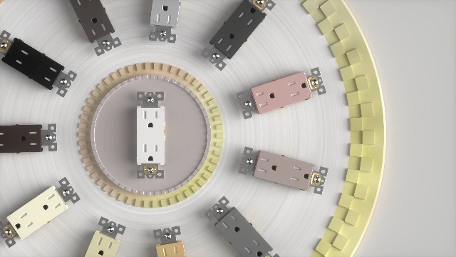 Image of ENERLITES Decorator Receptacle Outlet, Tamper-Resistant, Gloss Finish, Residential Grade, 3-Wire, Self-Grounding, 2-Pole, 15A 125V, UL Listed, 61501-TR-I-10PCS, Ivory (10 Pack)