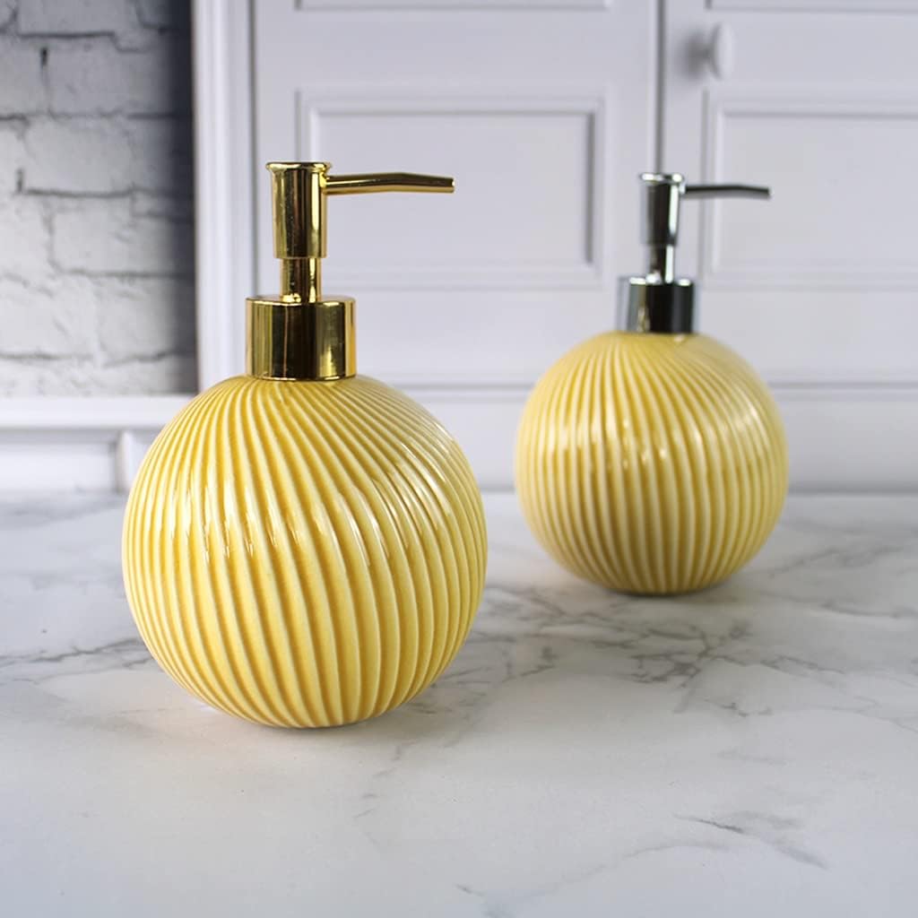 Pump Bottle Dispenser,Lotion Pump Bottles,Ceramic Soap Dispenser, Liquid Soap Dispenser For Kitchen, Lotion Dispenser, Bathroom Lotion, Lotion Bottle Liquid Soap Dispenser(Silver)