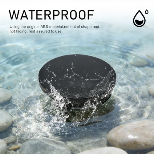 CouTunp 4PCS Car Wheel Center Caps, 60MM/2.36In OD 56MM/2.2In ID Center Hub Cover, ABS Snap-in Vehicle Rim Hub Caps, Rustproof Dustproof Center Cap for Rims, Universal Wheel Hub Decoration (Black) - Thumbnail 5