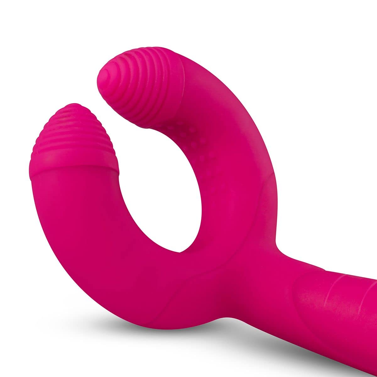 Teazers Vibratore in silicone triplo paio di vibratori per voi clitoride e punto G, silenzioso, stimolatore anale prostatico con 7 frequenza di vibrazione