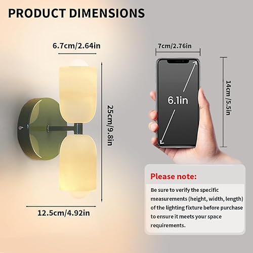 Miniatura 4 de Led bulb wall lights,vintage French wall sconces with white glass shade,colourful metal wall lighting,wall lamp for