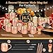 Moscow Mule Copper Mugs Moscow Mule Cups Kit 19oz Set of 12 with Handle Large Copper Hammered Plating Cups with 0.5oz Double Jigger, Stainless Steel Straws, Spoons for Cold Drinks Cocktails Wine