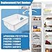 WPW10670845 Replacement Ice Bucket W10670845 for Whirlpool, Kenmore, KitchenAid, and Amana Refrigerators - Fits Part Numbers 2196091, 1115342, 1115372