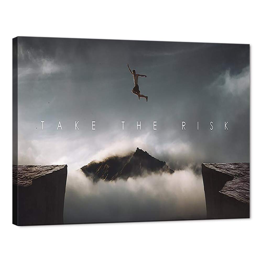 Buy Yatsen Bridge Motivational Quotes Wall Art, Take The Risk