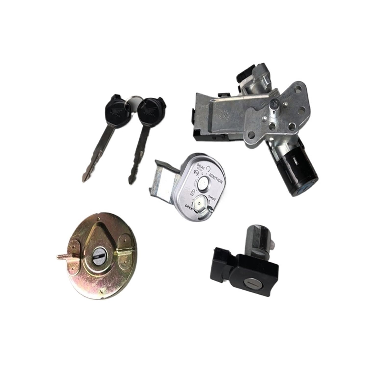 Ajuste Para Honda NHX110 SCR110 LEAD 110 GFM 110cc Motocicleta Bloqueo Completo Interruptor De Llave Encendido Conjunto Asiento Cerradura de encendido con llaveJuego
