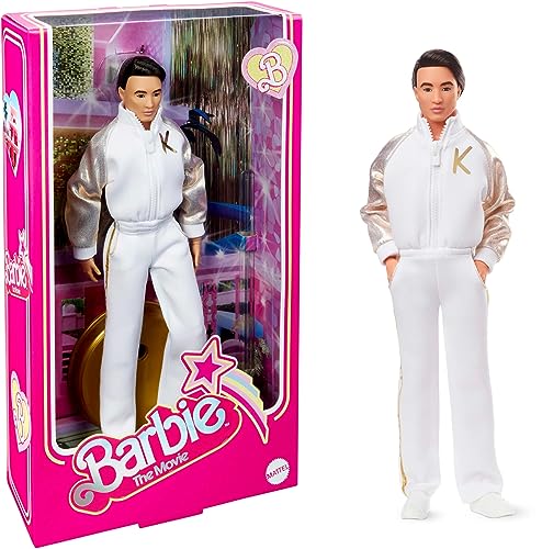 Muñeco Ken traje blanco y dorado Barbie The Movie miniatura 1