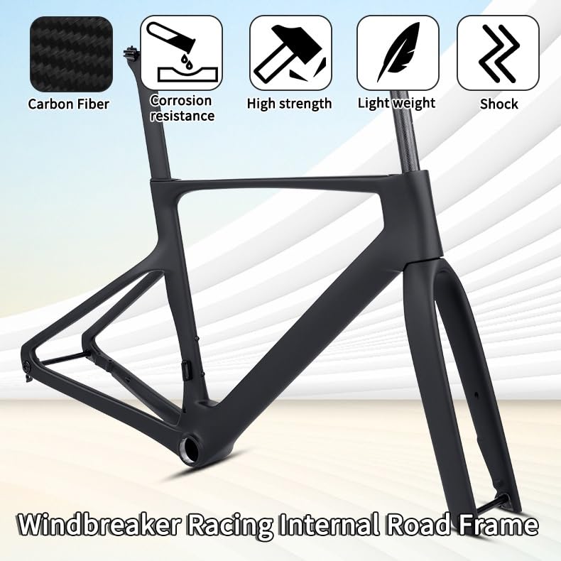 TNi フルカーボン ロードバイクフレームセット S43 光沢無地 未使用品 TNi フルカーボン ロードバイクフレームセット S43 光沢無地 未