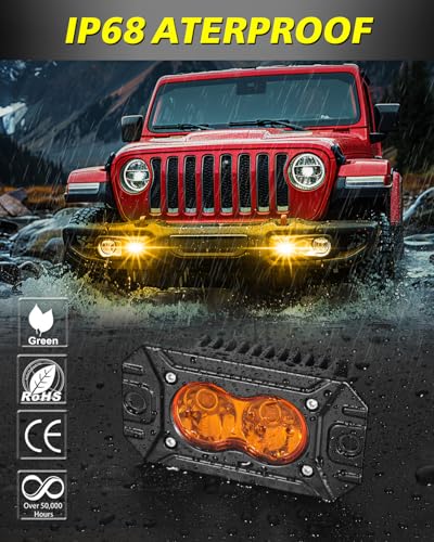Lámparas LED Ámbar Flush Mount 40W CREE para Vehículos miniatura 5