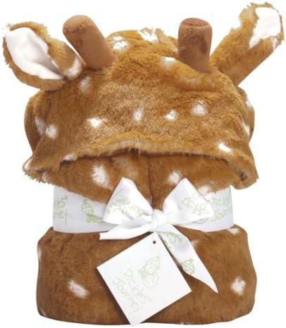 Pickles Journey Wrangle Wraps Faux Fur Hooded Blanket, Fawn, 36" x 24"