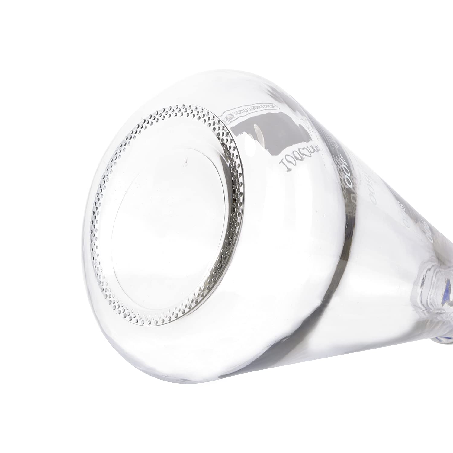 Frasco de cristal con tapa de rosca GL45, 3 unidades, 1000 ml, de Pastein, graduado en laboratorio de boca estrecha, color naranja