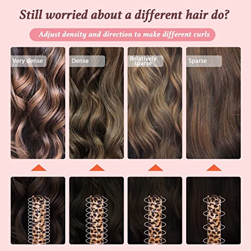 Shegato Heatless Hair Curler, Heatless Curling Rod Headband, Heatless Curls For Long Hair, No Heat Silk Curlers, Soft Sponge Hair Rollers, Curling Ribbon And Flexi Rods For Natural Hair (Leopard) #TOP3