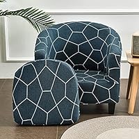 Housse Highdi 2 Pièces Housse De Chesterfield, Extensible Couverture De Fauteuil Housse De Canapé Antidérapant Tub Chair Revêtement De Chaise Protecteur De Fauteuil (Joyeux Noël Fauteuil Cabriolet
