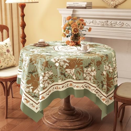 長方形 テーブルクロス 花柄 汚れ防止 お手入れ簡単 PVC製 テーブルカバー 撥水 防水 防油 デスクマット 100*160cm 家庭用 店舗用 耐熱 耐久性 画像03 食卓カバー 丸洗い可能 出店 夏祭り