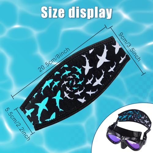 Frienda 4 Pieces Diving Mask Slap Straps Cover Neoprene Dive Swimming Waterproof Mask Strap Cover Dive and Snorkel Strap for Men and Women Water Sports by Frienda - Image 2