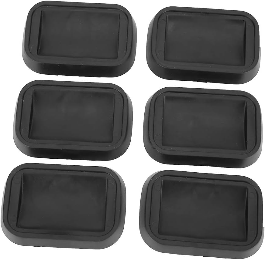 6pcs Anti - Sliding Rubber Caster Cups for Furniture Wheels, Floor Protectors for Hardwood Tile Carpet, Non - Mark Furniture Coasters with High Friction Grip
