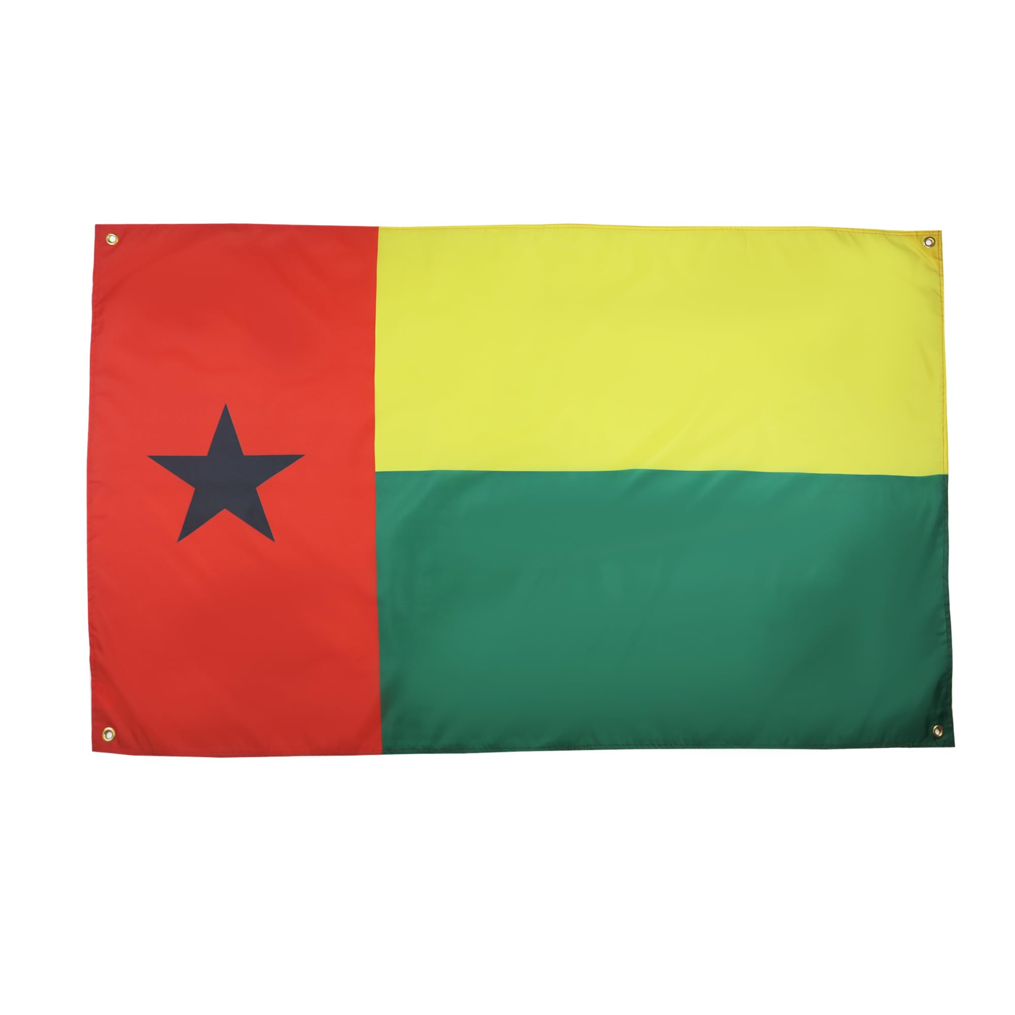 AZ FLAG Guinea-Bissau Flag 150 x 90 cm with 4 Eyelets for Balcony or Wall, 1 Pièce