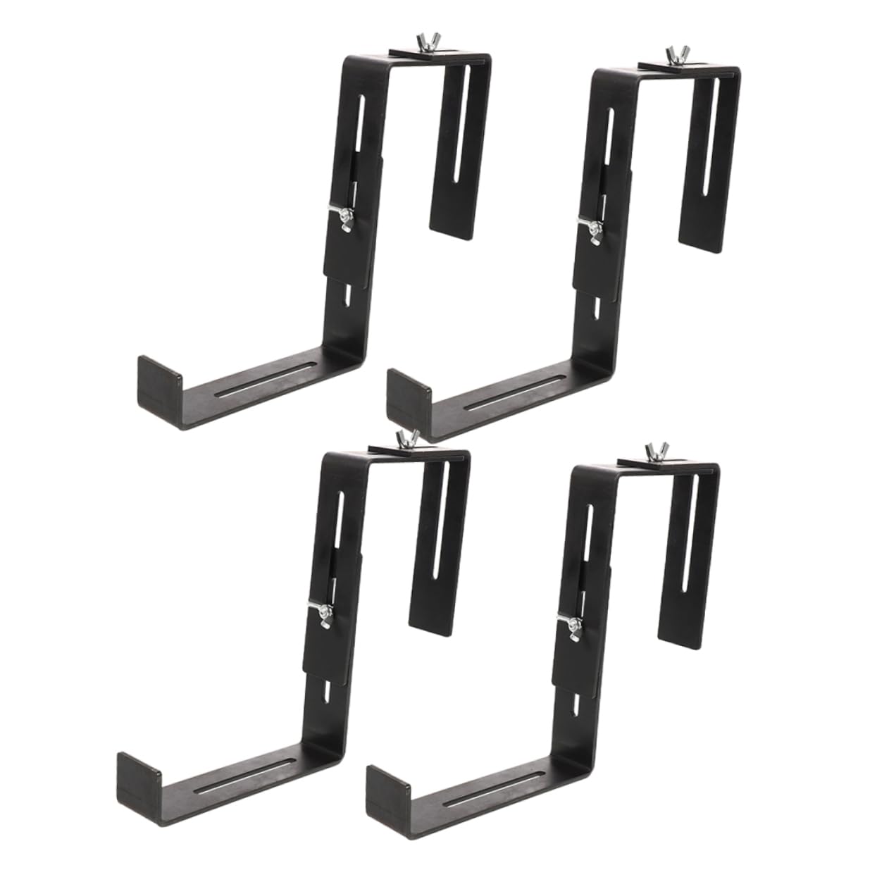 Supports pot de fleurs balustrade ajustables : acier inoxydable ultra résistant