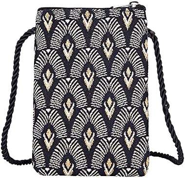 Signare Tapestry Mini Crossbody Phone Bag, Ladies Purse for Phone, Mobile Phone Bag, Phone Purse, Smart Phone Bag