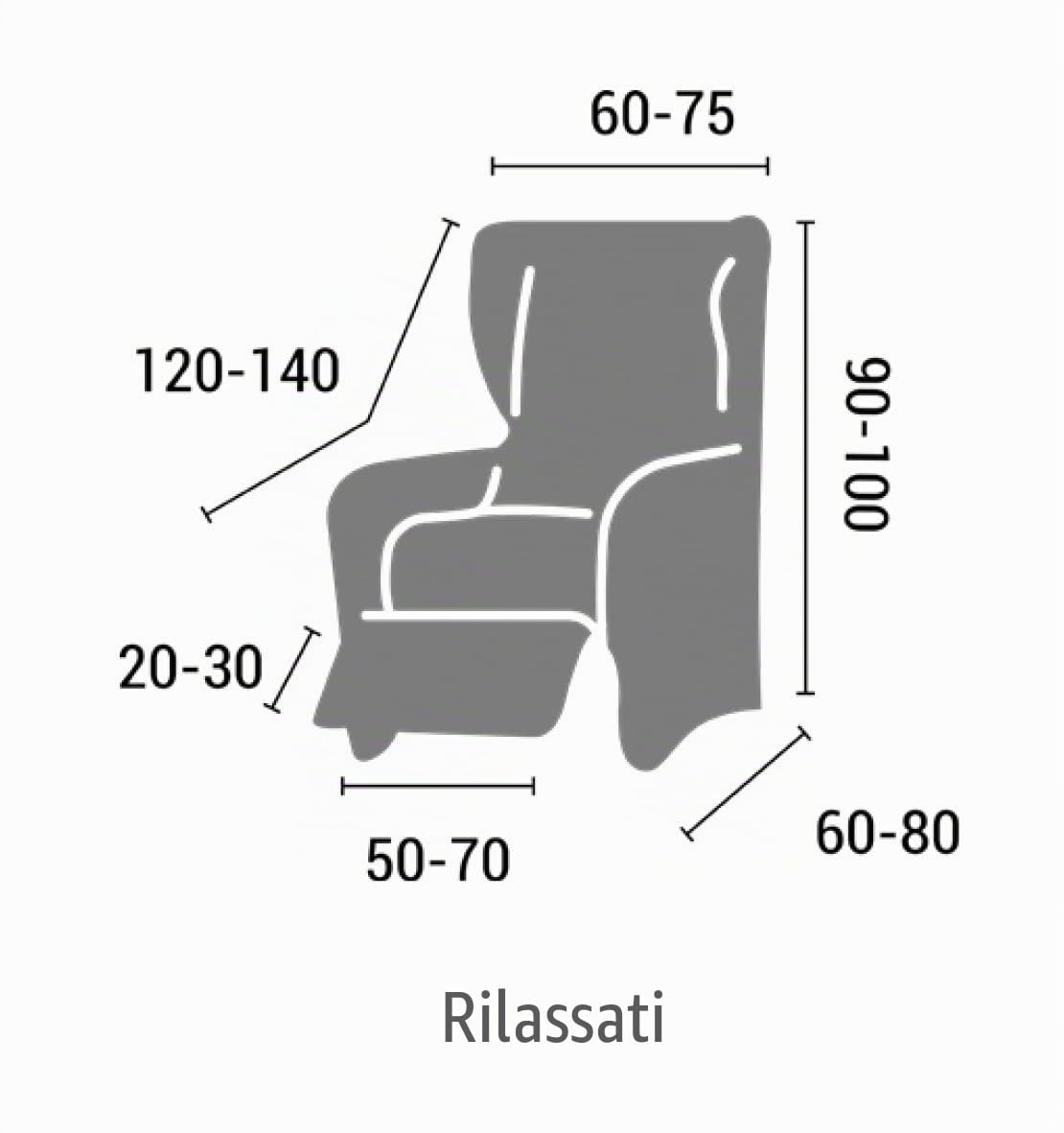 Estoralis Berta Copripoltrona Elasticizzata, Tessuto, Verde, Poltrona Relax