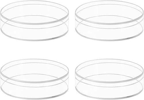 Miniatura 10 de Dayaanee Cubo de plástico acrílico transparente en forma de corazón, paquete de 4 cajas pequeñas de acrílico con tapa, 3.3 x 2.9 x 1.6 pulgadas,