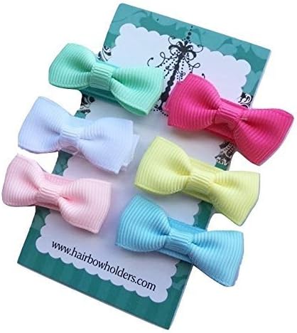 Small Mini Hair Bows for Baby Girls, Made with VELCRO® brand fasteners Hair bows, cute mini hairbows