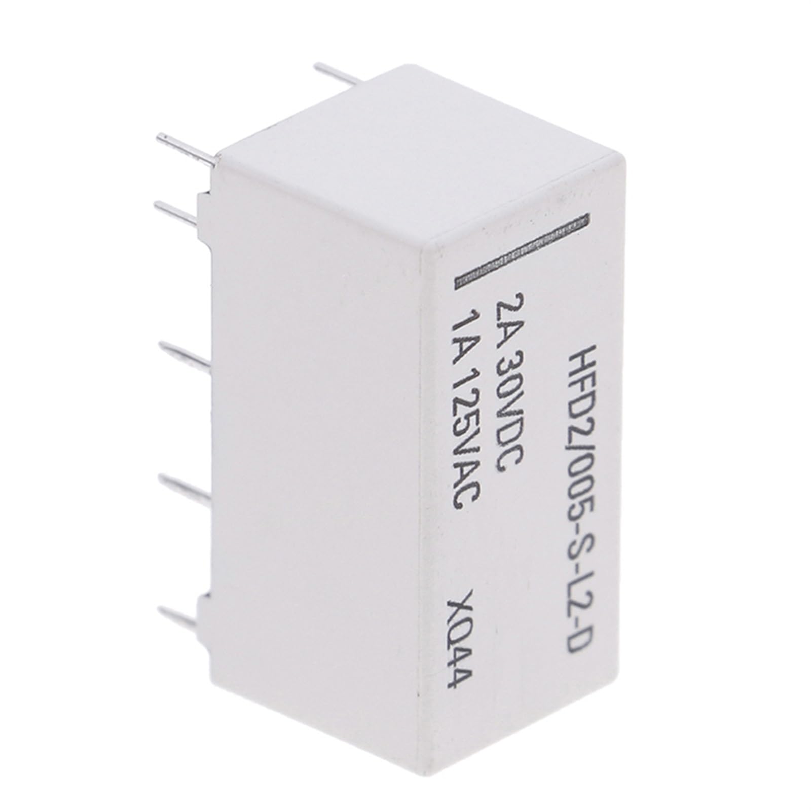 AQHYEBNSR 1Pcs 12V Coil Bistable Latching Relay DPDT 30VDC 2A 1A 125VAC HFD2/005-S-L2-D Realy