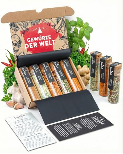 TIMBER TASTE® World Spice Gift Set - Collection of Gourmet