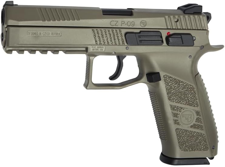 ASG CZ P-09 Tan Green Gas Blowback (6mm) | Airsoft Airsoft Gun St...
