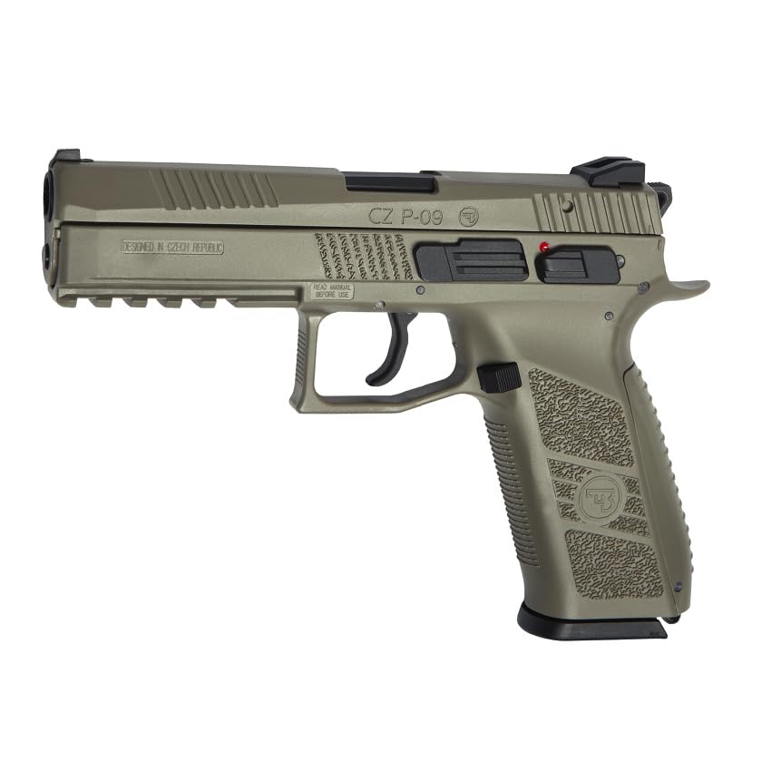 ASG CZ P-09 Tan Green Gas blowback (6mm) | Arma de Airsoft de Aire comprimido. Pistola de iniciación.
