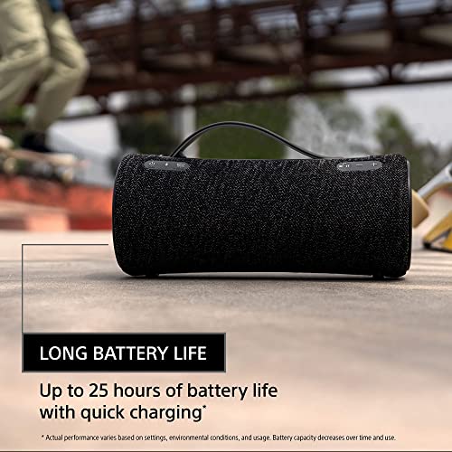 Image of Sony SRS-XG300 X-Series Wireless Portable-Bluetooth Party-Speaker IP67 Waterproof and Dustproof with 25 Hour-Battery and Retractable Handle, Black