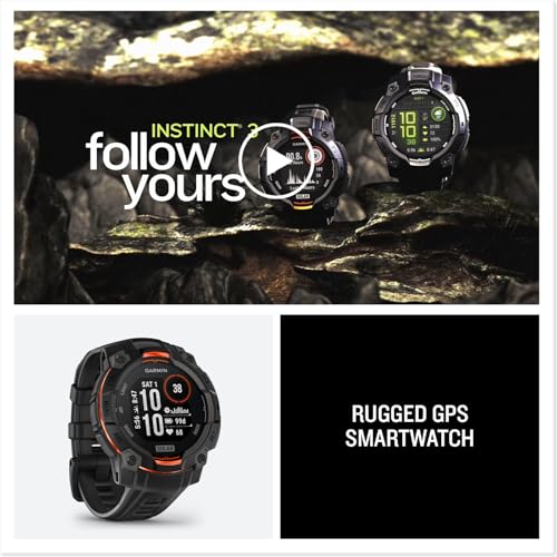Garmin Instinct® 3 Solar, Rugged GPS Smartwatch, 45mm, Black - image 8