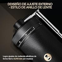 TIMEMORE Chestnut S3 Manual Kaffeemühle, mit numerischer externer Einstellung, Vollmetallgehäuse und Edelstahl-Mahlwerk, von Espresso bis French Press, Schwarz – Ansicht 2