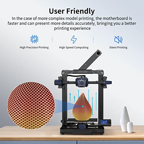 Anycubic 3D Printer Kobra Neo, Pre-Installed 3D Printers With Direct Drive Extruder High Precision Printing And Easy Model Removal With 25-Point Leviq Leveling For Beginners Print Size 8.7X8.7X9.84In #TOP6