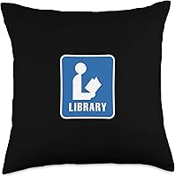 Vista 4 de Reading Book Library Bookstore Non Fiction Quiet Privacy Fun Throw Pillow